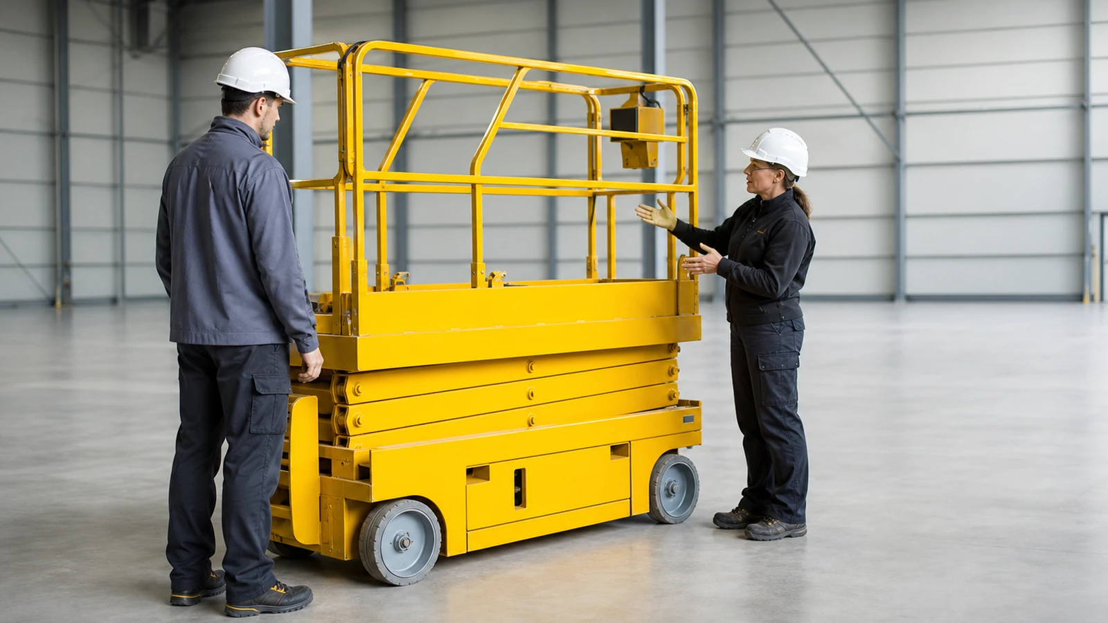 Utilisation d’une plateforme élévatrice à ciseaux