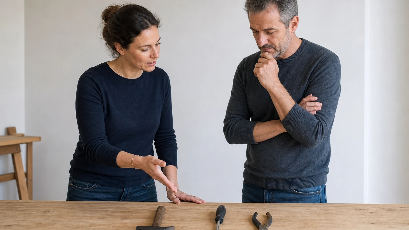 Échange dans un accueil professionnel