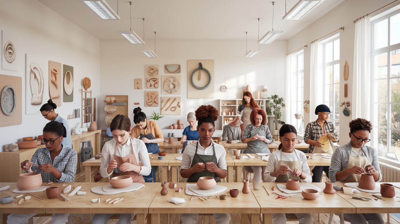 explorez l'univers créatif de la poterie à grenoble ! participez à nos cours adaptés à tous les niveaux et laissez libre cours à votre imagination en fabriquant votre propre œuvre d'art. rejoignez-nous pour une expérience artistique unique et enrichissante.