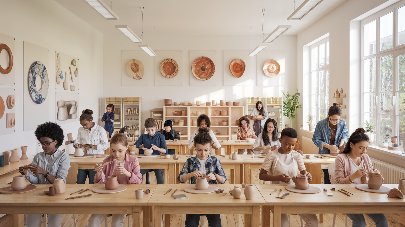 découvrez les cours de poterie à grenoble et laissez libre cours à votre créativité. apprenez les techniques de modelage et réalisez votre propre œuvre artistique dans une ambiance conviviale. participez à des ateliers adaptés à tous les niveaux et initiez-vous à l'art de la céramique en plein cœur des alpes.